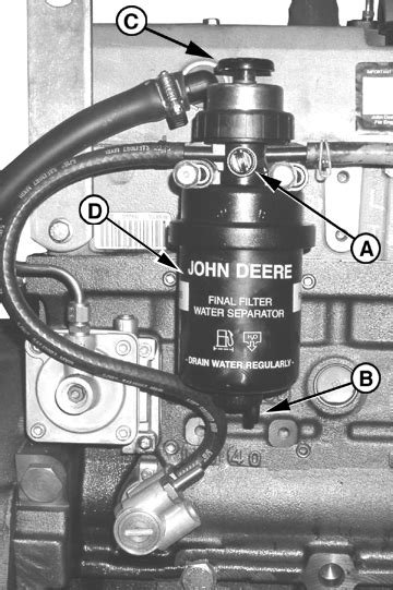 fuel bleeding john deere 320 skid steer|john deere bleed the fuel system.